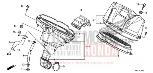 FILTRE A AIR NC750XDE de 2014